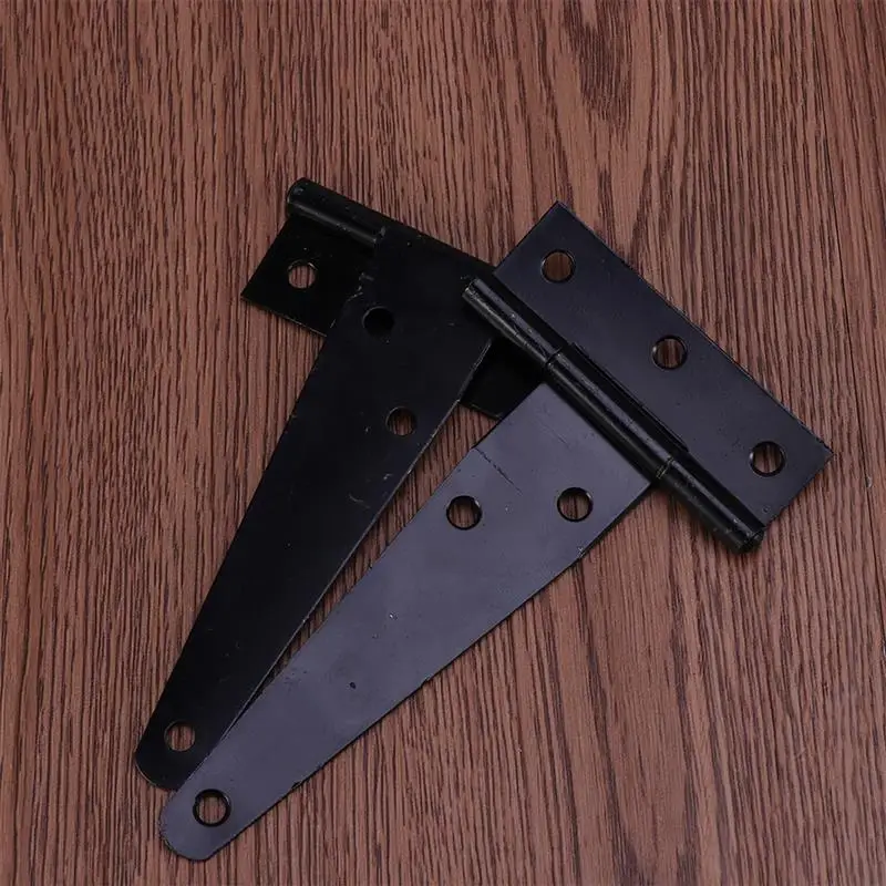 12Pcs Hinges Wooden Doors 4Inches T Shaped Rustproof Iron Light Duty Shed Hinge Wall Mounted Shelves Strap Hinge Door Wall stainless steel hinges,door hinges,plastic hinges,nylon hinges