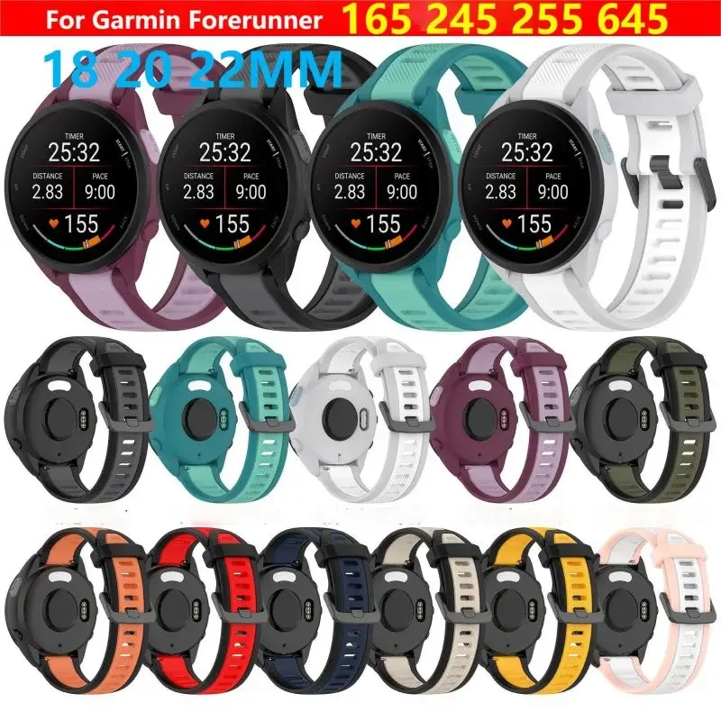 Two-Tone Silicone Watch Band, Multiple Sizes - Universal Fit