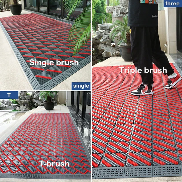 Metal Outdoor Entrance Door Mat, Waterproof, Odorless, Easy to Clean, All-Weather Outdoor Heavy Duty Scraper Door Mats for The Front Door of The