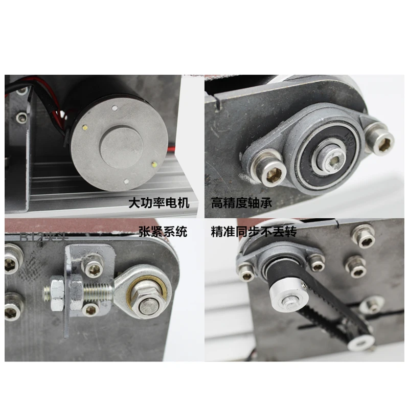400W Desktop Belt Machine DIY Polishing Grinding Machine Cutter Edges Sharpener Multifunctional Belt Sander With 10PCS