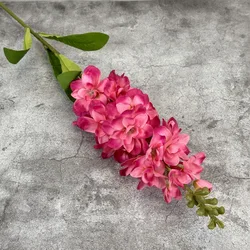 Vibrant Artificial Hyacinth Violet Flower Branch for Autumn Home and Wedding Decoration (Rose)