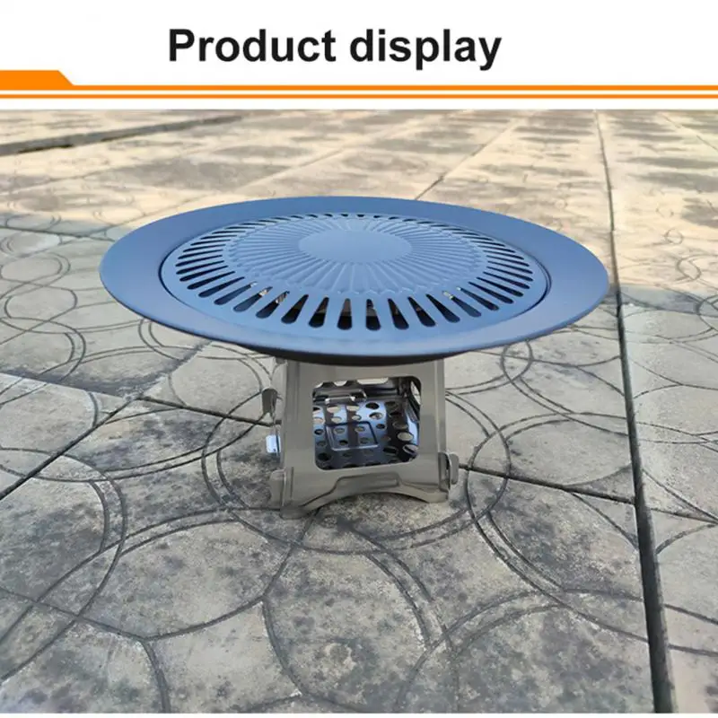 

Lixada Compact Folding Titanium / Stainless Steel Wood Stove Outdoor Cooking Picnic Camping Stove Portable Wood Furnace Burner