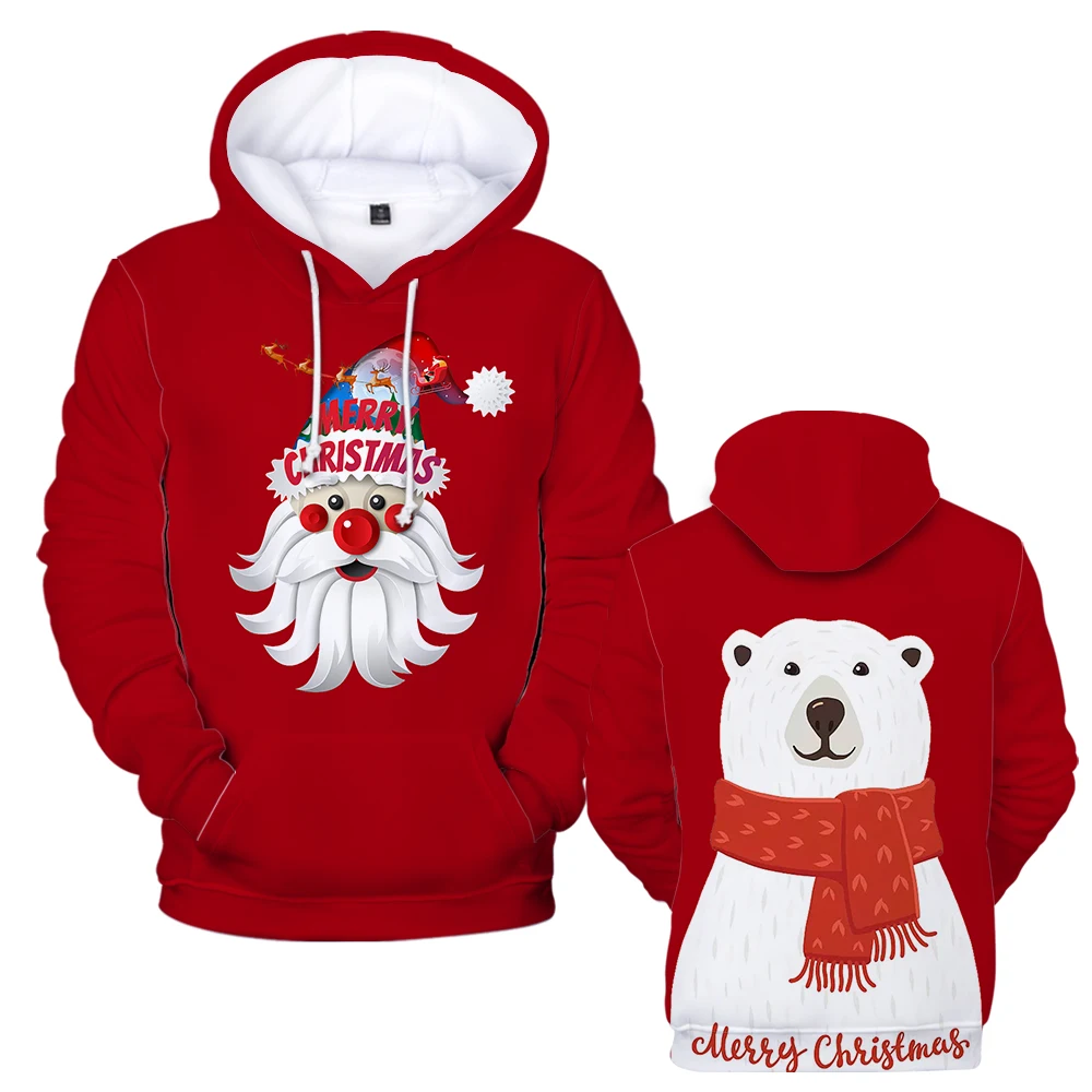 

Merry Christmas 2022 New Santa Claus Hoodies Kids Clothing Men Women Sweatshirts Autumn Anime Casual Pullover Streetwear Tops