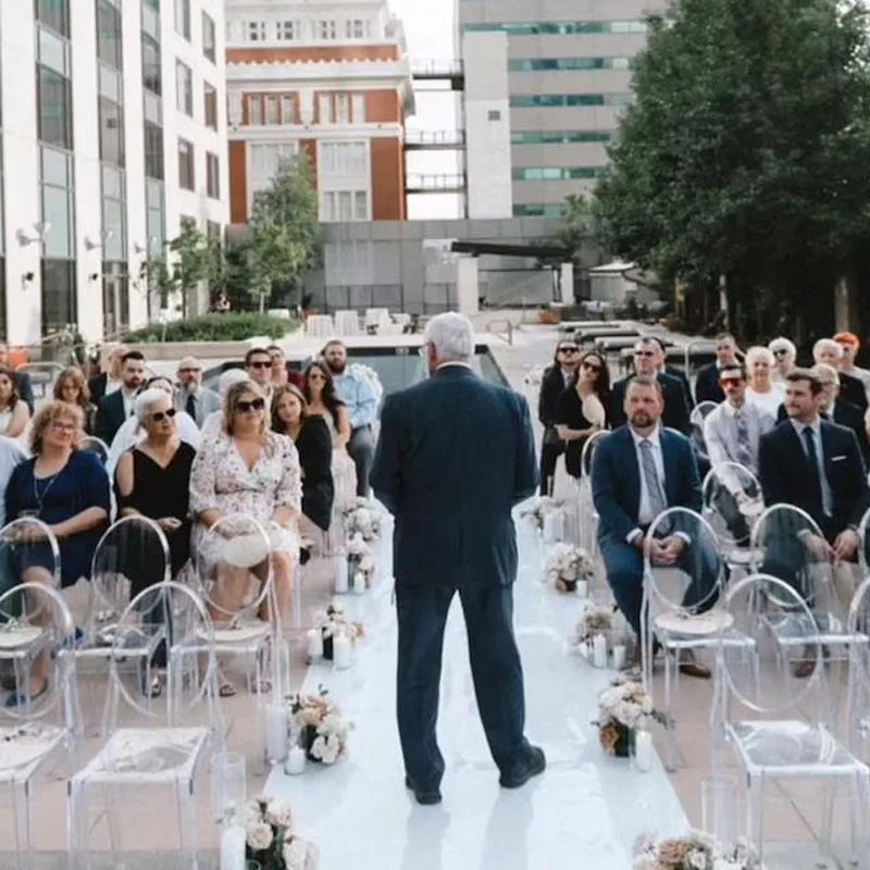 White Mirrored Floor Wedding Aisle Runner Indoor Outdoor for Wedding Engagement Party Decorations 33ft Long