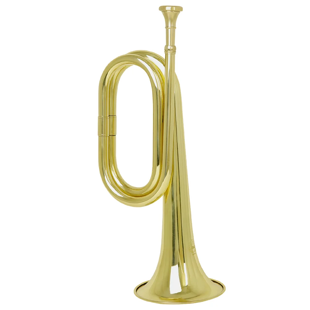 

Dollhouse Musical Instrument Orchestra Trumpet Copper Bugle Wind Horn Beginners Band for Child