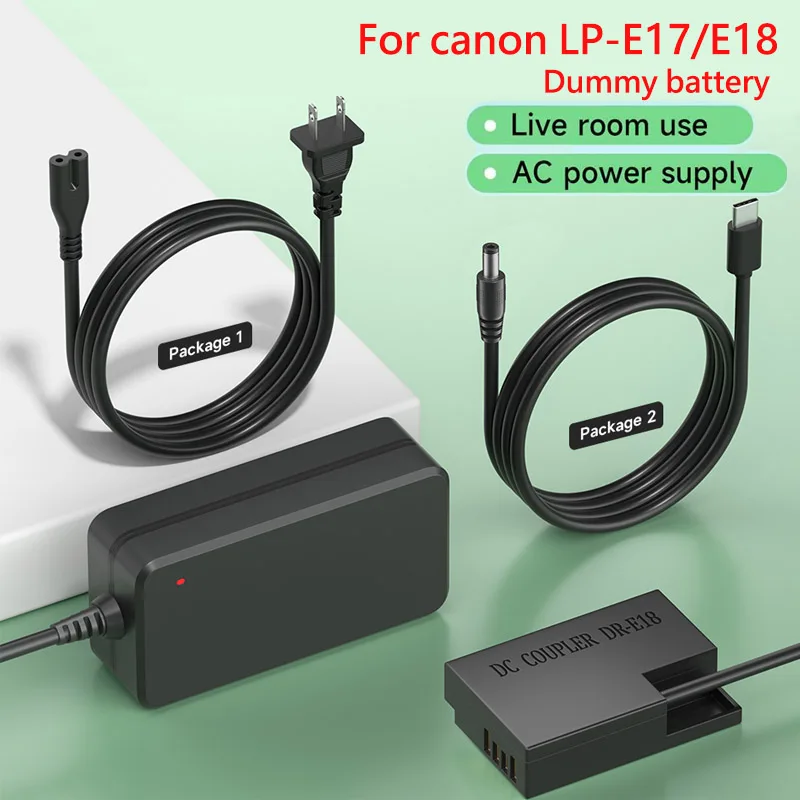 ENEGON ACK-E18 ACアダプター Canon LP-E17 Amazon.com : ACK-E18 AC Power Adapter and DR-E18 DC Coupler
