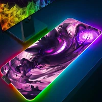 LED Light Mouse Pad Desk Mat G-gengar P-pokemon Rayquaza Computer Mousepad Backlight Keyboard mat Gaming Mouse Pad RGB Carpet - Image 3
