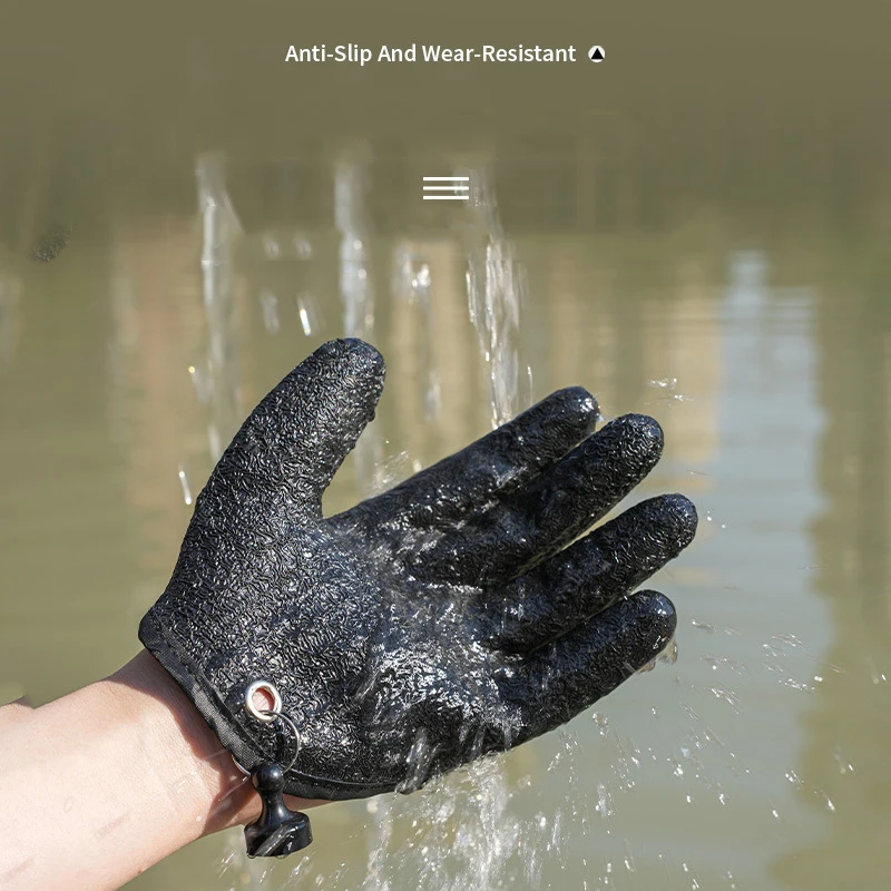 Fishing Catch fish Catching Gloves Magnet Release Anti-slip Protect Hand From Puncture Scrapes Waterproof fishing gloves