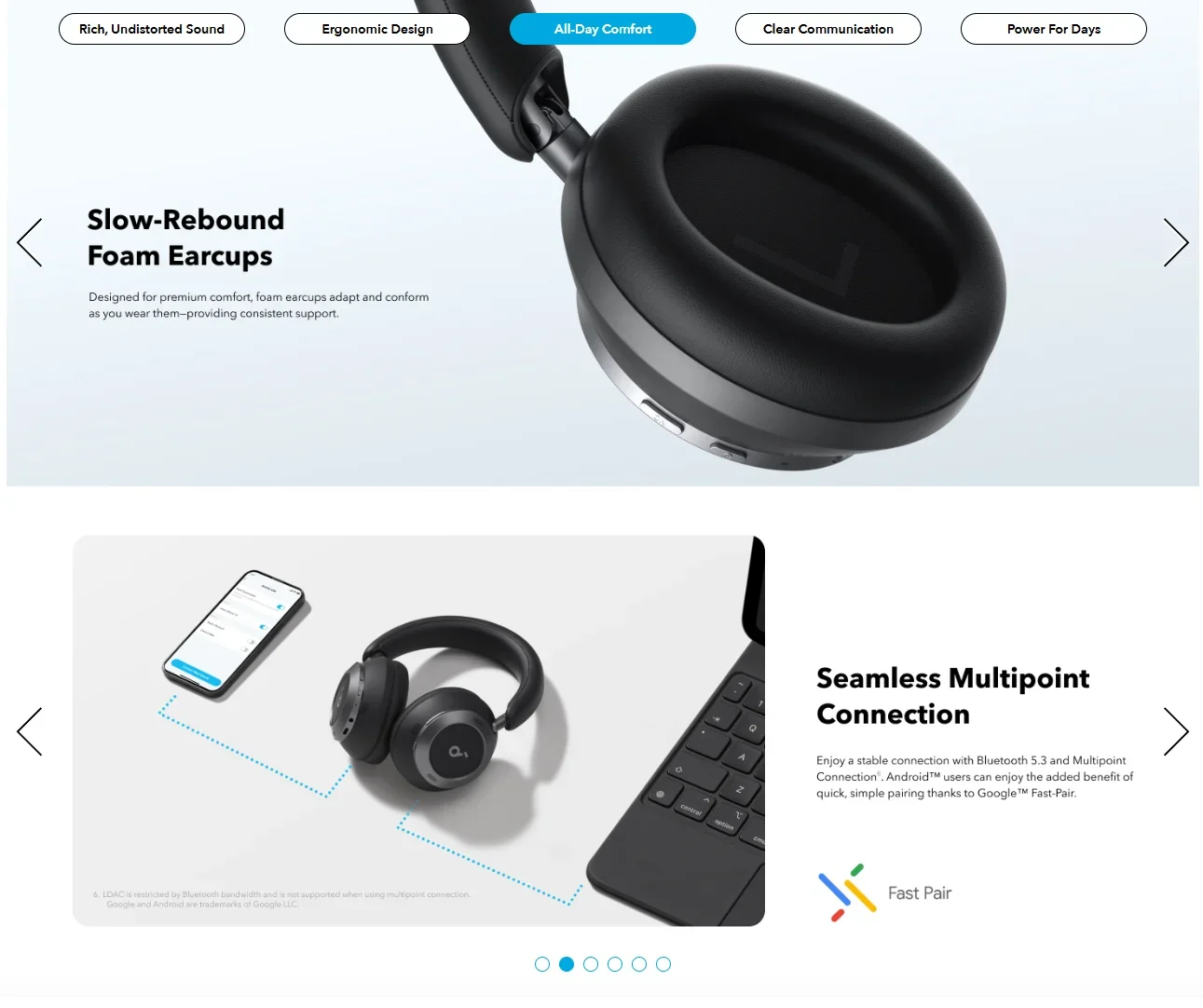 新発売！ Anker soundcore Space One Pro A3062 Soundcore Space One Pro | ワイヤレスヘッドホンの製品情報