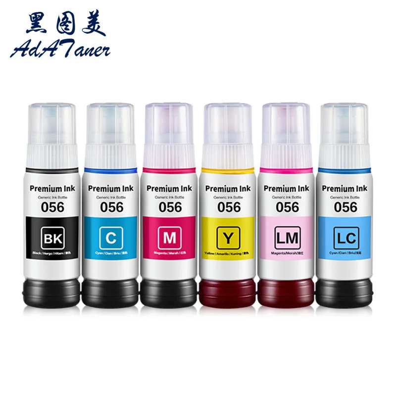 056 057 107 108 574 Compatible Water Based Bottle Refill Dye Ink For Epson L8050 L8058 L18050 L18058 ET-18100 Printer dye ink kit,ink refill kit,dye ink refill,inkjet printer ink,ink refill,printer cleaner