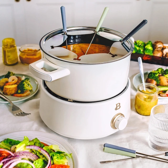 Beautiful 8QT Slow Cooker, White Icing by Drew Barrymore, Kitchen  Multifunctional Pot - AliExpress