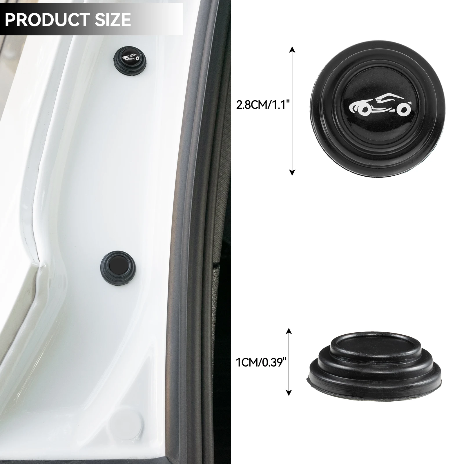 Door Bumper Protector Stickers Universal Shock Absorbing Mute Shock Noise Gaskets 10/20PCS Bumper Protector for Cars Trucks SUV car door gasket shock absorber buffer shock absorber protector shock absorber cushion