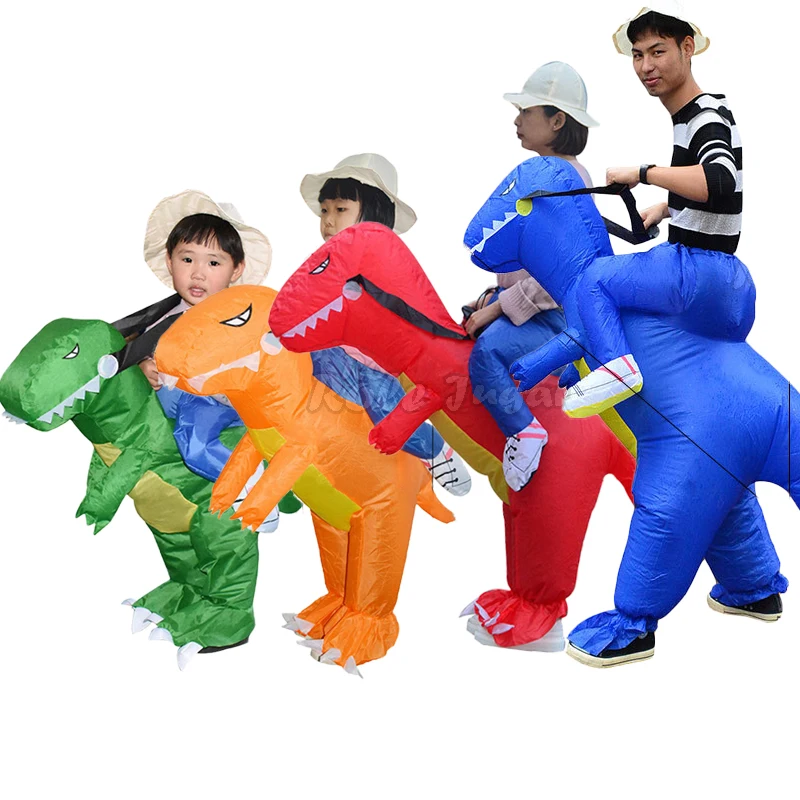 Adult-Green-Inflatable-Dinosaur-Costume-Red-Dinosaur-Halloween-Costumes ...