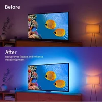 USB 5V LED lumières pour TV avec contrôle APP ruban Flexible RGB5050 30 LED s/m TV LED rétro-éclairage chambre décor éclairage 4