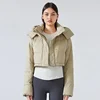 Lemon Wunder Puff Hooded Down Jacket Women's Detachable Hooded All-match Jacket Windproof Waterproof Sport Top 4