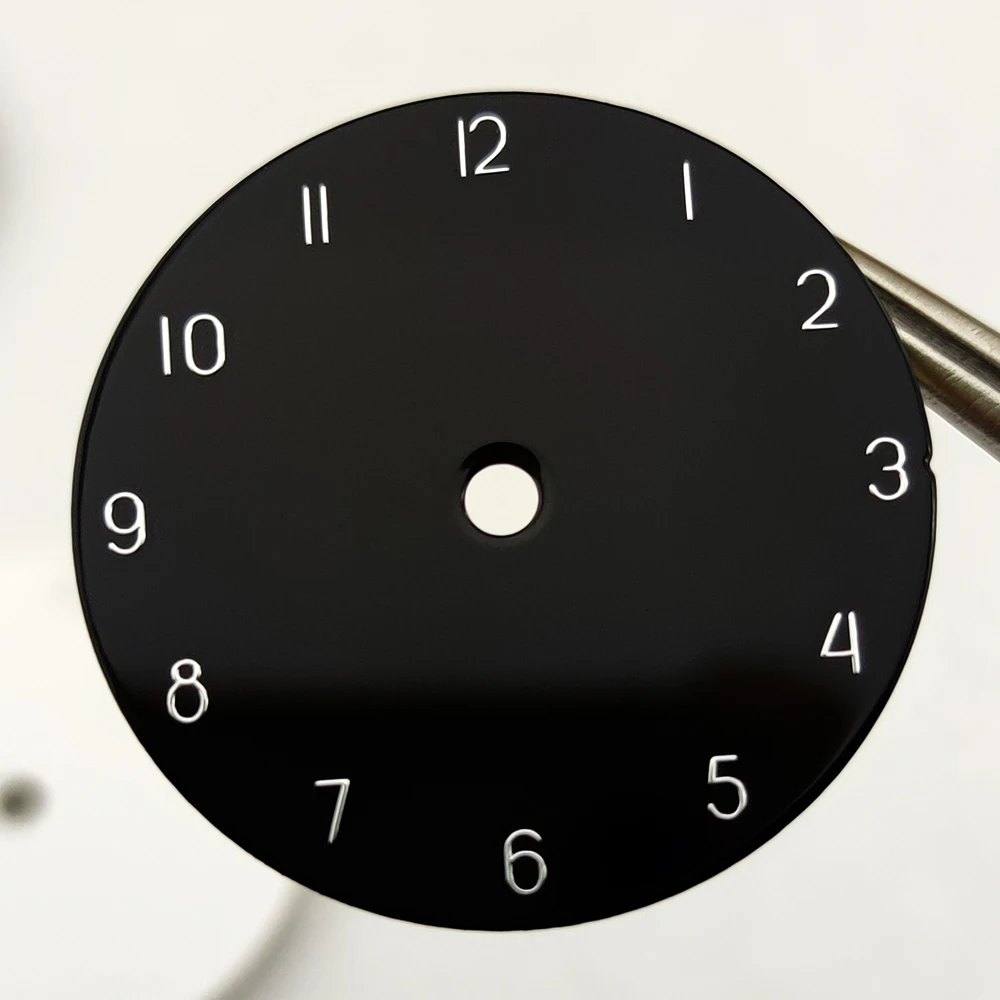 28.5mm Silver Reflective Arabic Numerals Dial with Customized Logo