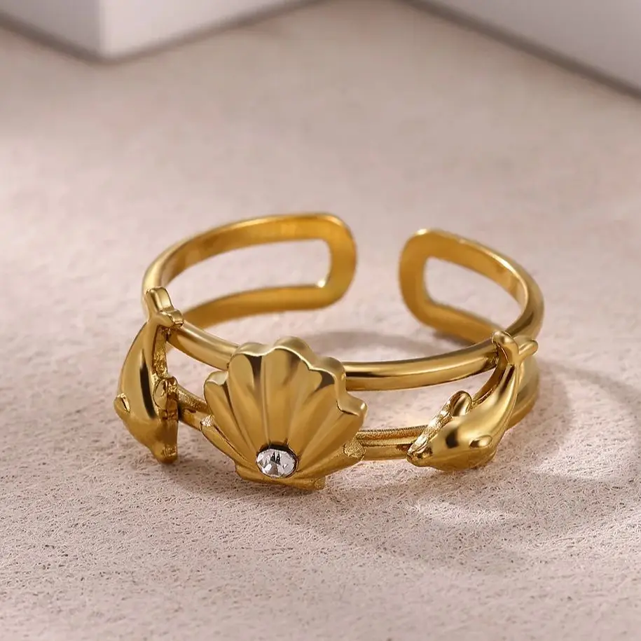 Shell Jewelry Stainless Steel Adjustable Daily Wear