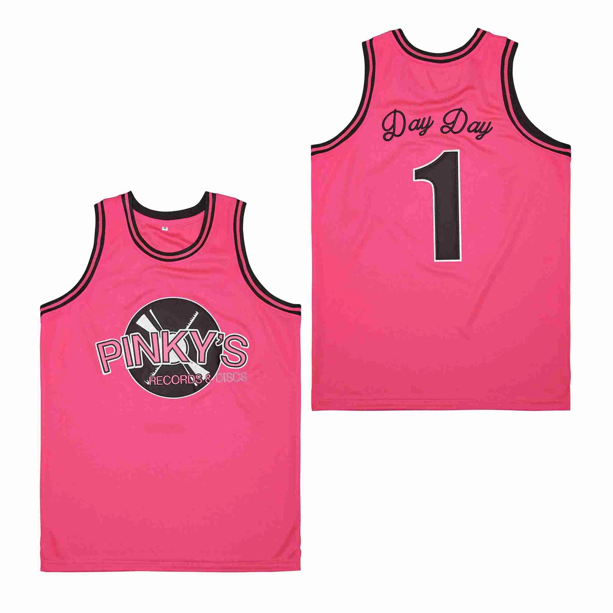 

Bg Basketball Jerseys Pinkys Record Shop 1 Day Day Jersey Sewing Embroidery Outdoor Sports Hip Hop High-quality Pink 2023 New