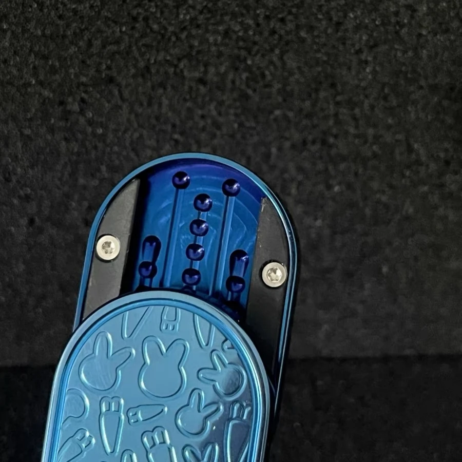 Fidget spinner edc coelho rabugento em aço inoxidável slider_voghion.com