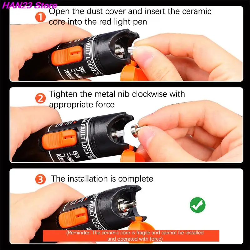 Fiber Optic Laser Sleeve Visual Fault Locator Ceramic Tube Replacement Repair Spare Prats Accessories 2 Sets fiber optic adapter fiber optic terminal box fiber optic transceiver
