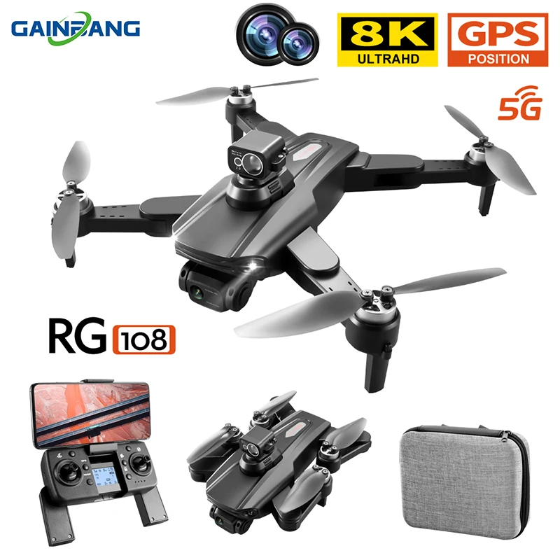 RG108 Pro GPS Drone 8K HD Camera FPV 5G Profesional Aerial Photography Obstacle Acoidance