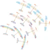 10 Pcs outside Kids Toys Gift Airplane Model Aircraft 4100X3100X1250CM Educational Plaything Assemble Child 1