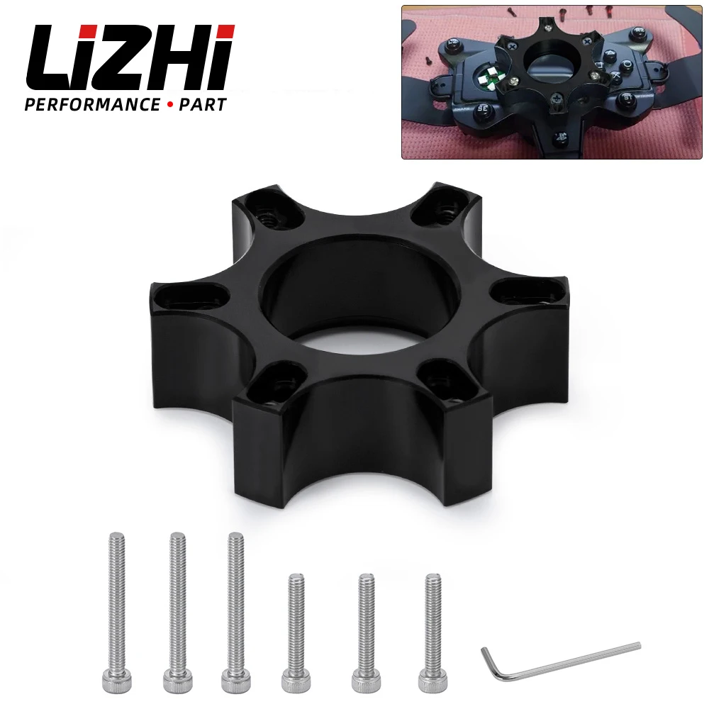 Distanziali Ruota In Lega Di Alluminio 70Mm Anello Piastra Adattatore Per Thrustmaster T300Rs Aggiornamento Volante Piastra Adattatore Volante