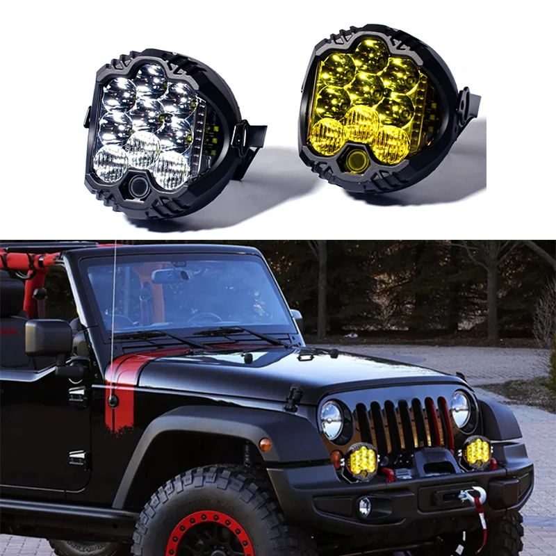 

Fit for Tank 300 Car LED Spotlights Ultra Bright 12V Off-road Roof Bright Light Truck 24V Modified Spotlight Searchlight