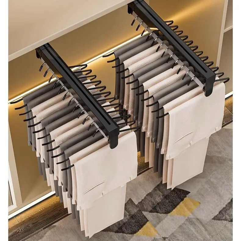 خزانة ملابس قابلة للسحب قابلة للسحب شماعات تلسكوبي...