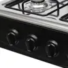 Portable Gas Stove Camping Burner Windshield Stand 4 Burners High Heat Flame Control Compact Cooking Support Rack Easy Operation 3