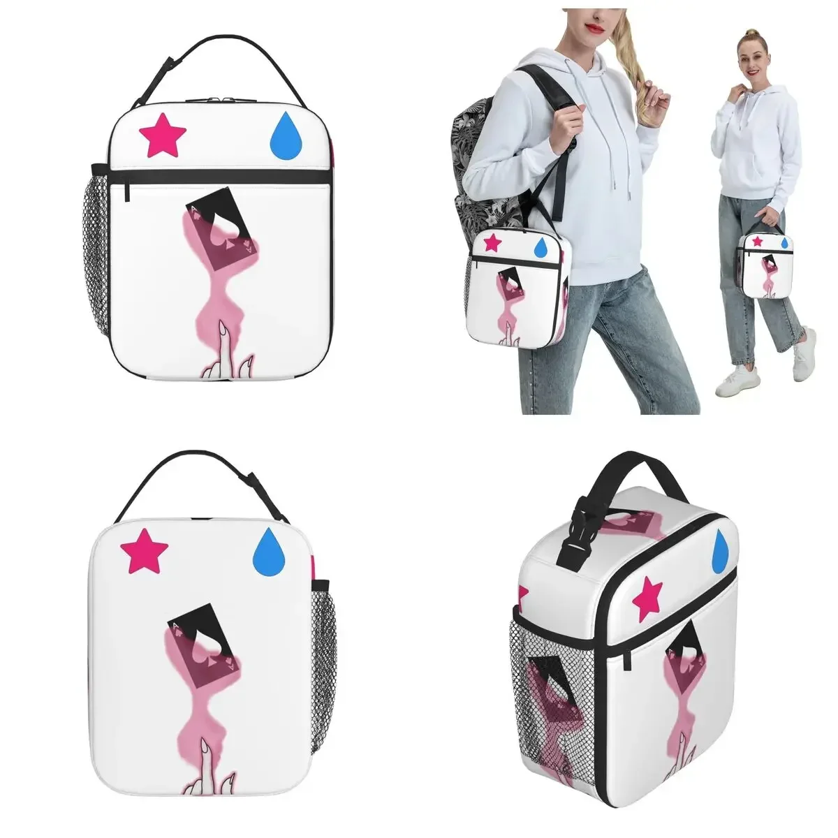 Hisoka Morow Insulated Lunch Tote Bag Anime Hunter X Hunter Lunch Container Portable Thermal Cooler Box School
