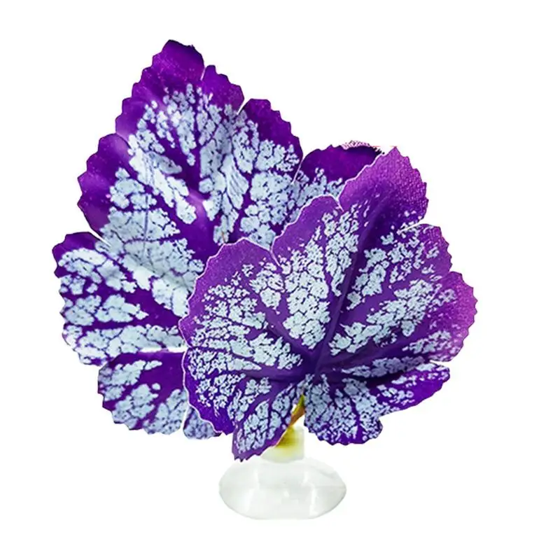Betta Bed Leaf Hammock Betta Leaf Bed Con Ventose Betta Leaf Simulazione Dell'Habitat Naturale Per Glass Aquarium Marine