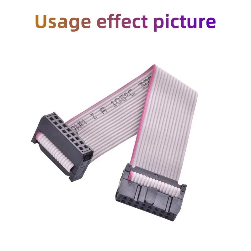 Wire Connectors 10pcs FC 6P/8/10/12/14/16/18/20/24/26/30/34/40/50/60/64 Pin 2.54mm Pitch Female IDC Socket Connector Ribbon Cable