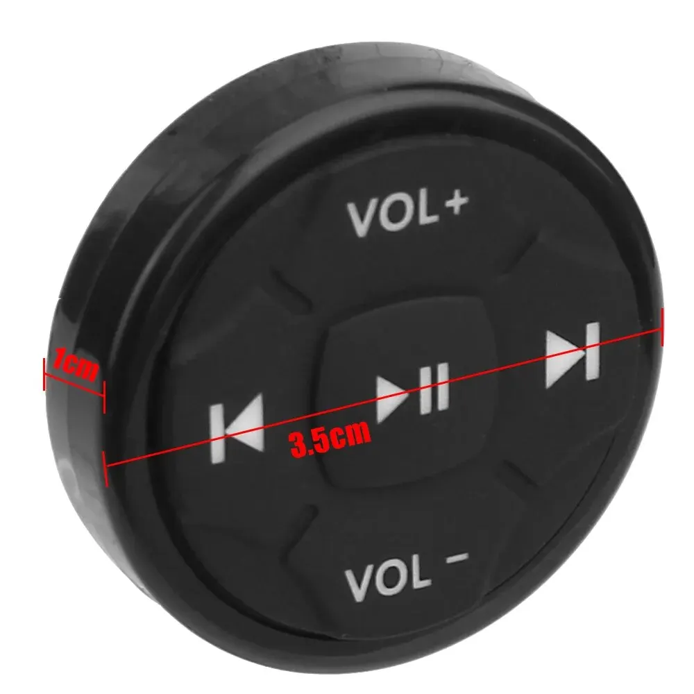 Car Steering Wheel Wireless Bluetooth Remote Control Button 5 Keys Universal for Android IOS Car Kit
