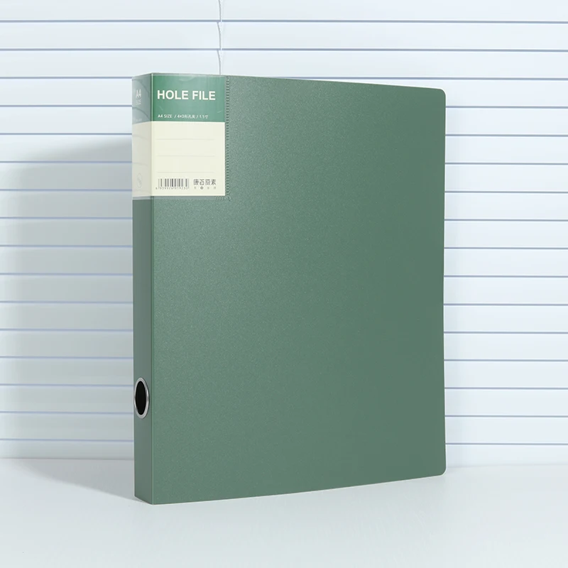 תיק קובץ PP A4 ברור עם 4 חורים D-Ring Punch Binder Quick-Lock Lever Arch File - תיקי קובץ תלויים לארגון