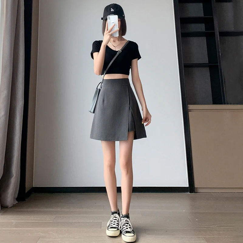 High Waist Short Skirt Korean | Office High Waist Short