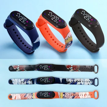 Naruto Anime Sports Watch Cartoons Waterproof Led Digital Watchs for Kids Children Teen WristWatch Bracelet Toys Christmas Gift 1