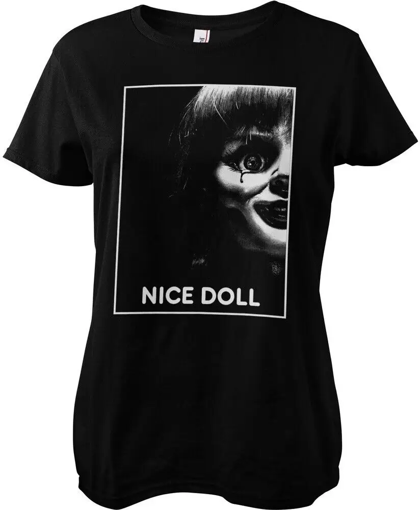 Annabelle Bella Bambola Girly Tea T-Shirt Da Donna Nera