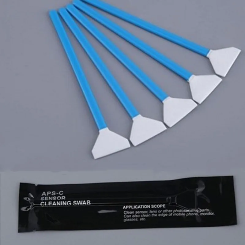 Kit Di Pulizia Sensore 5 Pezzi, Tampone Detergente Ccd Cmos Per Nikon Canon Camera Dslr