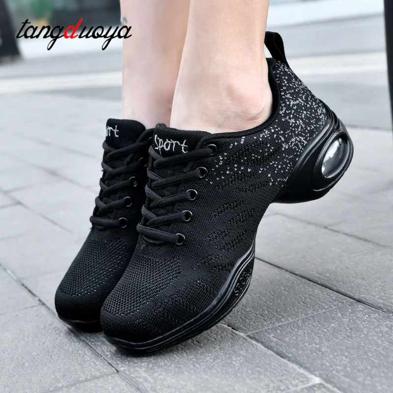 

Women's Dance Shoes Soft Outsole Woman Breath Jazz Hip Hop Shoes Sports Sneakers Ladies Girl's Modern Jazz Dancing Shoes