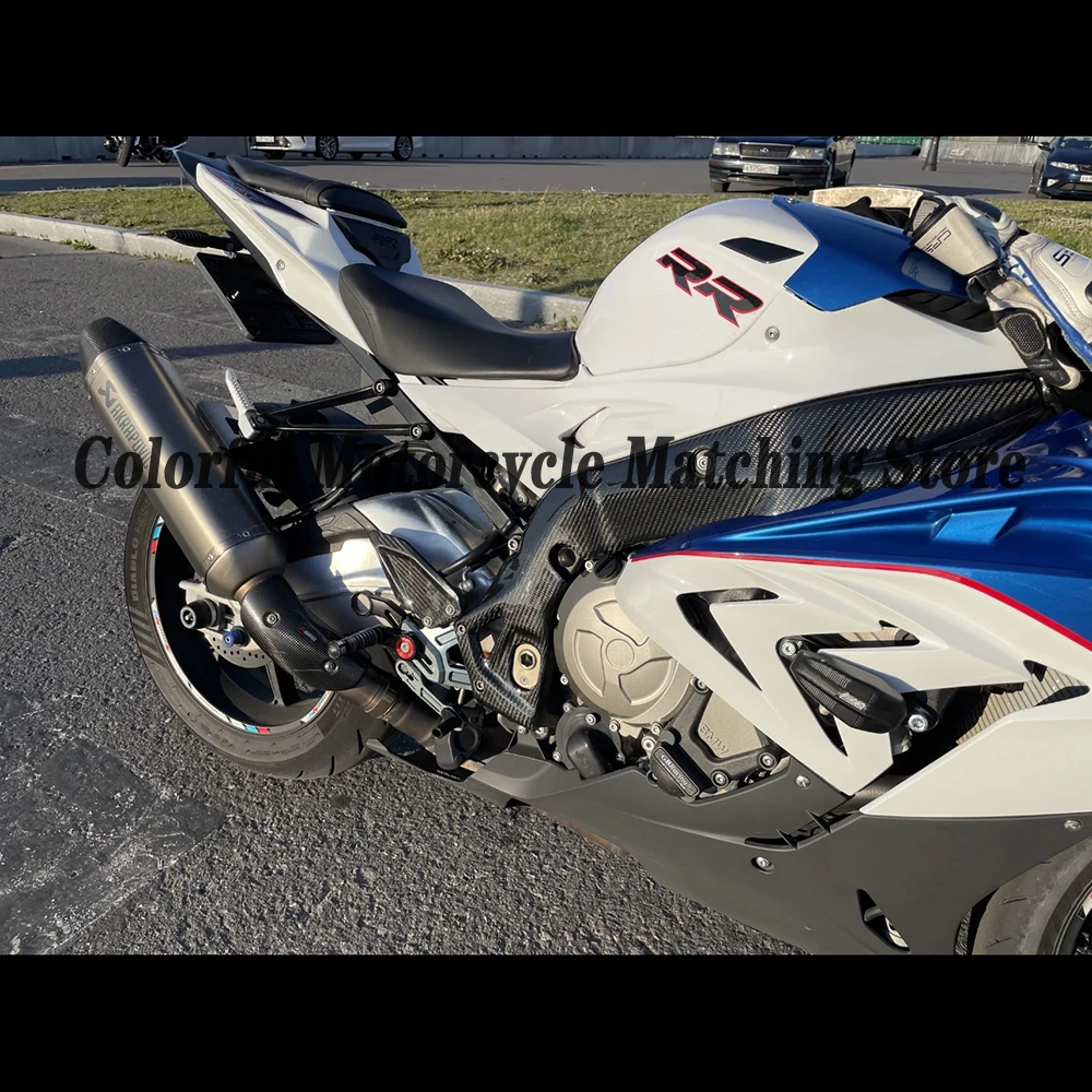 BMW S1000RR 2015-2018용 오토바이 프레임 쉘 프레임 커버 ABS 카본 파이버 프레임 커버 페어링