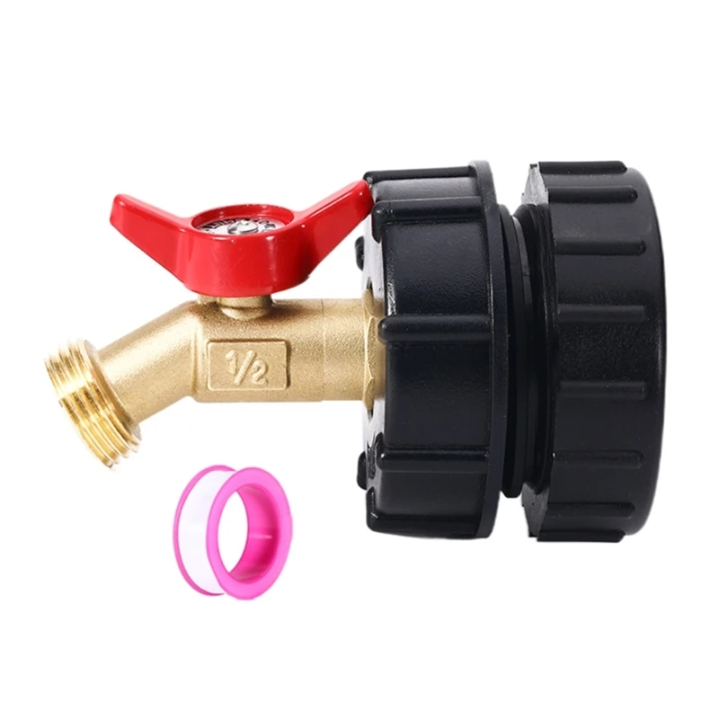 

264 Gallon IBC Tote Water Adapter Coarse Thread Brass Hose Faucet Water Valves IBC Water Fitting Connector