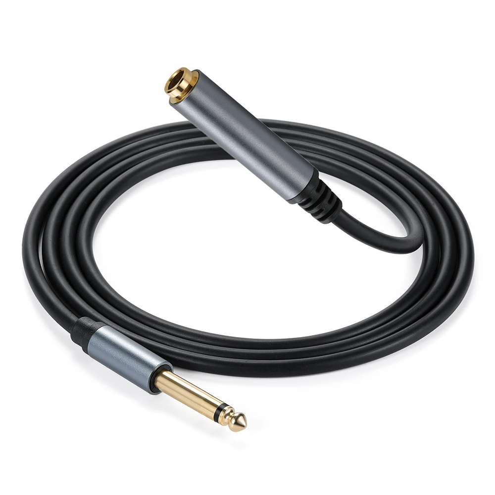 MOSWAG 1/4 De Pulgada A 3,5 Mm 1M Adaptador De Conector De Auriculares De 6,35 Mm, Cable De Extensión De Conector De 1/8 A 1/4 Para Amplificadores De