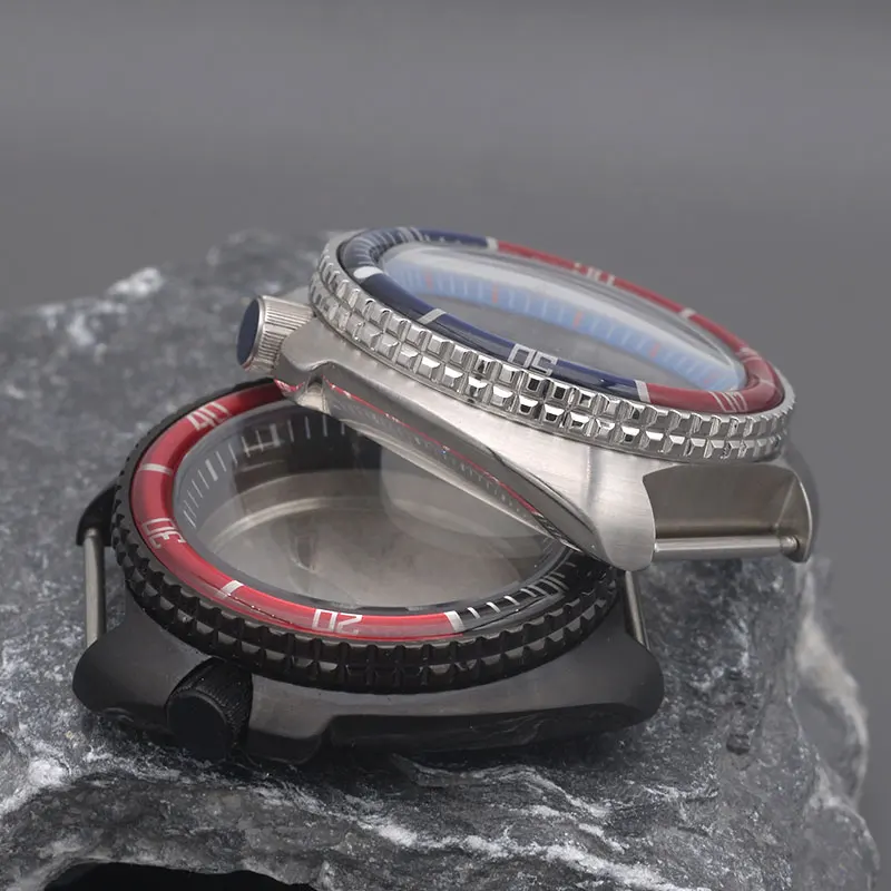 Enhanced Waterproof Diving Watch Case with Resin Bezel
