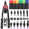 Box 100/150/165Pcs Flat Head Riveter Nut Gun BT605 BT606 BT607 Blind Heavy Hand Inser Rivet Nut Tool M3 M4 M5 M6 M8 M10 M12 5