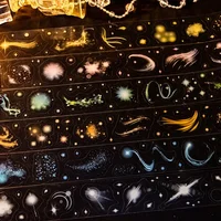 JIANWU 45mm*200cm The Secret  of Light Series Vintage Material Collage Landscaping PET Tape Creative DIY Journal Stationery 1
