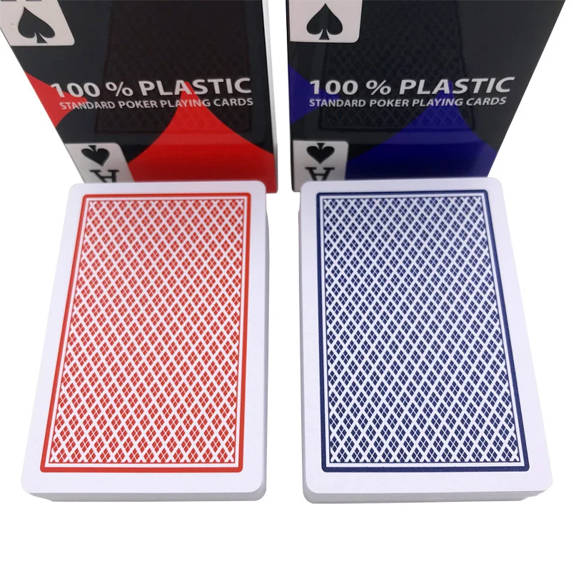 Poker Set 2Pcs/Lots Bridge Poker Set Baccarat Waterproof Wear-resistant Plastic Frost Playing Cards Board Game Texas Hold'em Cards 58*88mm