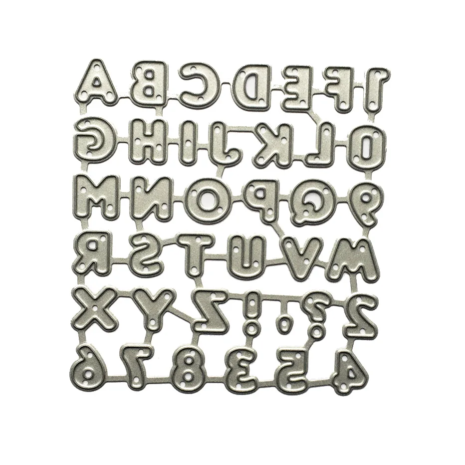 1cm height Alphabet letters numbers Scrapbook Cutting Dies DIY Paper gift Card Making metal craft
