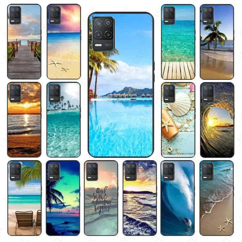 The Sea Waves Beach spray ocean island Phone cover For oppo Realme C11 C21 C25Y C25S C3 Q3S XT 6PRO 6i 7pro 8Pro 9i 9pro Cases