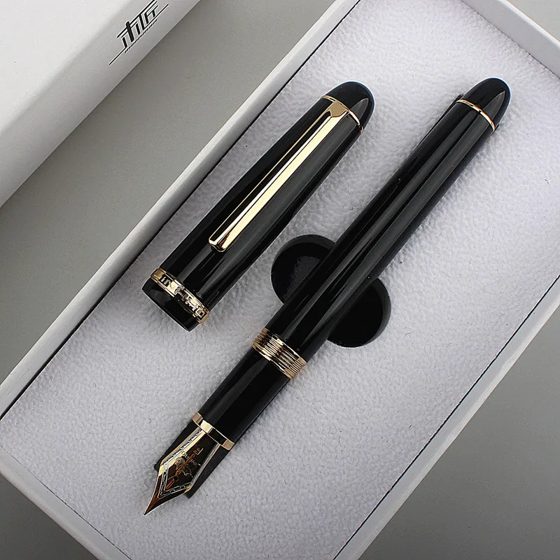 New JinHao X350 Metal Fountain Pen Gold clip EF 0.38mm F nibs